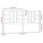 Cabecero de cama madera maciza de pino blanco 206x4x100 cm de vidaXL, Cabeceros y pies de cama - Ref: Foro24-817861, Precio: ...