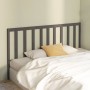 Solid gray pine wood bed headboard 186x4x100 cm by vidaXL, Headboards and footboards - Ref: Foro24-817757, Price: 48,85 €, Di...