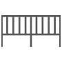 Solid gray pine wood bed headboard 186x4x100 cm by vidaXL, Headboards and footboards - Ref: Foro24-817757, Price: 48,85 €, Di...