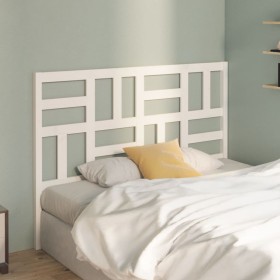 Bettkopfteil aus massivem weißem Kiefernholz, 126 x 4 x 104 cm von vidaXL, Kopf- und Fußteile - Ref: Foro24-818181, Preis: 38...