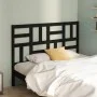 Cabecero de cama madera maciza de pino negro 126x4x104 cm de vidaXL, Cabeceros y pies de cama - Ref: Foro24-818184, Precio: 4...