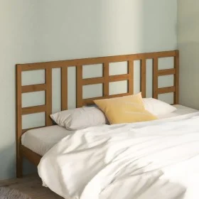 Honey brown solid pine wood bed headboard 206x4x100 cm by vidaXL, Headboards and footboards - Ref: Foro24-817863, Price: 51,6...