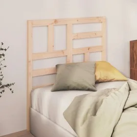 Cabecero de cama madera maciza de pino 106x4x104 cm de vidaXL, Cabeceros y pies de cama - Ref: Foro24-818175, Precio: 35,13 €...