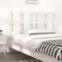Solid white pine wood bed headboard 125.5x4x100 cm by vidaXL, Headboards and footboards - Ref: Foro24-817981, Price: 35,84 €,...