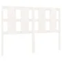 Cabecero de cama madera maciza de pino blanco 125,5x4x100 cm de vidaXL, Cabeceros y pies de cama - Ref: Foro24-817981, Precio...