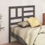 Bettkopfteil aus massivem grauem Kiefernholz, 96 x 4 x 104 cm von vidaXL, Kopf- und Fußteile - Ref: Foro24-818172, Preis: 32,...
