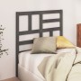 Bettkopfteil aus massivem grauem Kiefernholz, 96 x 4 x 104 cm von vidaXL, Kopf- und Fußteile - Ref: Foro24-818172, Preis: 32,...