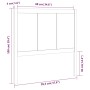 Bettkopfteil aus massivem Kiefernholz, honigbraun, 95,5 x 4 x 100 cm von vidaXL, Kopf- und Fußteile - Ref: Foro24-818073, Pre...