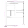 Bettkopfteil aus massivem weißem Kiefernholz, 81 x 4 x 104 cm von vidaXL, Kopf- und Fußteile - Ref: Foro24-818166, Preis: 40,...