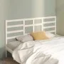 Bettkopfteil aus massivem weißem Kiefernholz, 186 x 4 x 104 cm von vidaXL, Kopf- und Fußteile - Ref: Foro24-818156, Preis: 52...