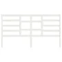 Solid white pine wood bed headboard 186x4x104 cm by vidaXL, Headboards and footboards - Ref: Foro24-818156, Price: 52,86 €, D...