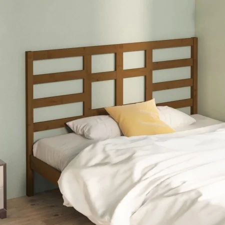 Honey brown solid pine wood bed headboard 156x4x104 cm by vidaXL, Headboards and footboards - Ref: Foro24-818148, Price: 46,7...