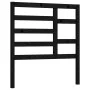Solid black pine wood bed headboard 96x4x104 cm by vidaXL, Headboards and footboards - Ref: Foro24-818124, Price: 24,60 €, Di...