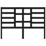 Solid black pine wood bed headboard 146x4x104 cm by vidaXL, Headboards and footboards - Ref: Foro24-818144, Price: 31,44 €, D...