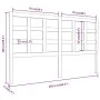 Solid pine wood bed headboard 165.5x4x100 cm by vidaXL, Headboards and footboards - Ref: Foro24-817900, Price: 41,75 €, Disco...