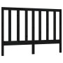 Solid black pine wood bed headboard 166x4x100 cm by vidaXL, Headboards and footboards - Ref: Foro24-817704, Price: 32,80 €, D...