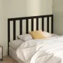 Solid black pine wood bed headboard 166x4x100 cm by vidaXL, Headboards and footboards - Ref: Foro24-817704, Price: 32,80 €, D...