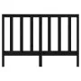 Solid black pine wood bed headboard 166x4x100 cm by vidaXL, Headboards and footboards - Ref: Foro24-817704, Price: 32,80 €, D...