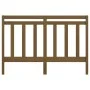 Cabecero de cama madera maciza de pino marrón miel 126x4x100 cm de vidaXL, Cabeceros y pies de cama - Ref: Foro24-817783, Pre...