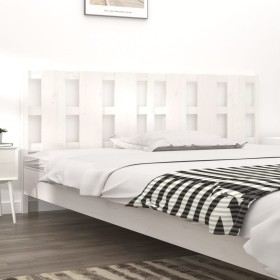 Solid white pine wood bed headboard 205.5x4x100 cm by vidaXL, Headboards and footboards - Ref: Foro24-818011, Price: 43,83 €,...