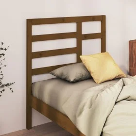 Bettkopfteil aus massivem Kiefernholz in Honigbraun, 106 x 4 x 104 cm von vidaXL, Kopf- und Fußteile - Ref: Foro24-818128, Pr...