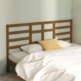 Honey brown solid pine wood bed headboard 186x4x104 cm by vidaXL, Headboards and footboards - Ref: Foro24-818158, Price: 63,8...