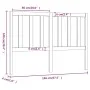 Cabecero de cama madera maciza de pino negro 146x4x100 cm de vidaXL, Cabeceros y pies de cama - Ref: Foro24-817744, Precio: 3...