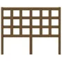 Honey brown pine solid wood bed headboard 125.5x4x100 cm by vidaXL, Headboards and footboards - Ref: Foro24-817883, Price: 30...