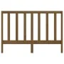 Cabecero de cama madera maciza de pino marrón miel 126x4x100 cm de vidaXL, Cabeceros y pies de cama - Ref: Foro24-817683, Pre...