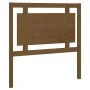 Cabecero de cama madera maciza pino marrón miel 95,5x4x100 cm de vidaXL, Cabeceros y pies de cama - Ref: Foro24-817923, Preci...