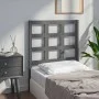 Bettkopfteil aus massivem grauem Kiefernholz, 80,5 x 4 x 100 cm von vidaXL, Kopf- und Fußteile - Ref: Foro24-817867, Preis: 3...