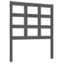 Solid gray pine wood bed headboard 80.5x4x100 cm by vidaXL, Headboards and footboards - Ref: Foro24-817867, Price: 30,60 €, D...