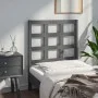 Bettkopfteil aus massivem grauem Kiefernholz, 80,5 x 4 x 100 cm von vidaXL, Kopf- und Fußteile - Ref: Foro24-817867, Preis: 3...