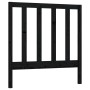 Solid black pine wood bed headboard 96x4x100 cm by vidaXL, Headboards and footboards - Ref: Foro24-817674, Price: 23,23 €, Di...