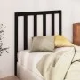 Bettkopfteil aus massivem schwarzem Kiefernholz, 96 x 4 x 100 cm von vidaXL, Kopf- und Fußteile - Ref: Foro24-817674, Preis: ...