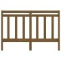 Cabecero de cama madera maciza de pino marrón miel 146x4x100 cm de vidaXL, Cabeceros y pies de cama - Ref: Foro24-817793, Pre...