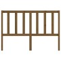 Cabecero de cama madera maciza de pino marrón miel 126x4x100 cm de vidaXL, Cabeceros y pies de cama - Ref: Foro24-817733, Pre...