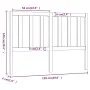 Bettkopfteil aus massivem Kiefernholz in Honigbraun, 126 x 4 x 100 cm von vidaXL, Kopf- und Fußteile - Ref: Foro24-817733, Pr...