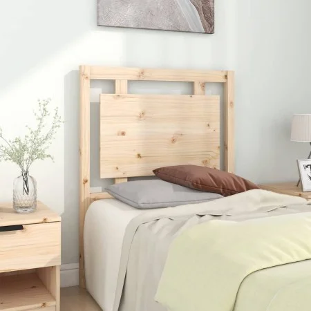 Solid pine wood bed headboard 80.5x4x100 cm by vidaXL, Headboards and footboards - Ref: Foro24-817915, Price: 36,37 €, Discou...