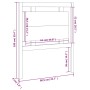 Bettkopfteil aus massivem Kiefernholz, 80,5 x 4 x 100 cm von vidaXL, Kopf- und Fußteile - Ref: Foro24-817915, Preis: 37,03 €,...