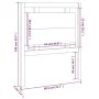 Bettkopfteil aus massivem Kiefernholz, 80,5 x 4 x 100 cm von vidaXL, Kopf- und Fußteile - Ref: Foro24-817915, Preis: 36,54 €,...
