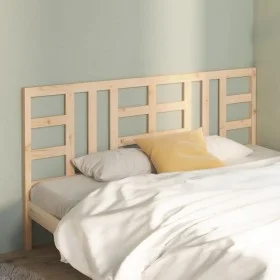 Solid pine wood bed headboard 206x4x100 cm by vidaXL, Headboards and footboards - Ref: Foro24-817860, Price: 40,50 €, Discoun...