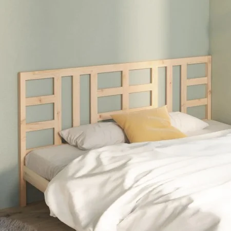 Solid pine wood bed headboard 206x4x100 cm by vidaXL, Headboards and footboards - Ref: Foro24-817860, Price: 40,50 €, Discoun...