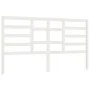 Cabecero de cama madera maciza de pino blanco 206x4x104 cm de vidaXL, Cabeceros y pies de cama - Ref: Foro24-818161, Precio: ...