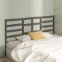 Bettkopfteil aus massivem grauem Kiefernholz, 206 x 4 x 104 cm von vidaXL, Kopf- und Fußteile - Ref: Foro24-818162, Preis: 50...