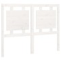 Bettkopfteil aus massivem weißem Kiefernholz, 125,5 x 4 x 100 cm von vidaXL, Kopf- und Fußteile - Ref: Foro24-817931, Preis: ...