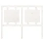 Cabecero de cama madera maciza de pino blanco 125,5x4x100 cm de vidaXL, Cabeceros y pies de cama - Ref: Foro24-817931, Precio...