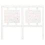 Solid white pine wood bed headboard 125.5x4x100 cm by vidaXL, Headboards and footboards - Ref: Foro24-817931, Price: 49,65 €,...