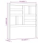 Bettkopfteil aus massivem Kiefernholz, 81 x 4 x 104 cm von vidaXL, Kopf- und Fußteile - Ref: Foro24-818165, Preis: 38,20 €, R...