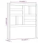 Cabecero de cama madera maciza de pino 81x4x104 cm de vidaXL, Cabeceros y pies de cama - Ref: Foro24-818165, Precio: 37,53 €,...